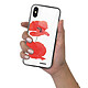 Evetane Coque en verre trempé iPhone Xs Max Coquelicot pas cher