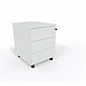 VINCO Caisson Mobile 3 tiroirs de rangement, H.567 x L,418 x P,541 Blanc Caisson de bureau