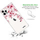 Avis Evetane Coque iPhone 12/12 Pro anti-choc souple angles renforcés transparente Motif Cerisier