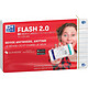 OXFORD Pack 80 Fiches Révision Flash 2.0 - 75 x 125 mm Ligné Blanc Fiche Bristol