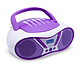 Mooov 477404 - Lecteur CD Pop Purple avec radio FM et port USB Son  stéréo 2 x 3 W / Sortie casque 3,5 mm (32 ?)  Radio FM  recherche automatique des stations et pistes programmables