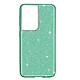 Avizar Coque Samsung Galaxy S21 Ultra Paillette Amovible Silicone Semi-rigide Vert - Coque de protection spécialement conçue pour Samsung Galaxy S21 Ultra.