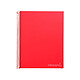 LIDERPAPEL Cahier spirale Jolly A4 280p 75g quadrillé 5x5mm microperforé 4 trous - Rouge Cahier