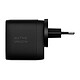 Native Union Chargeur Fast GaN PD 67W Noir Chargeur mural usb-c double port pd67 avec adaptateurs internationaux