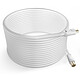 LinQ Câble Antenne TV Mâle Femelle Coxial 9.5mm PVC 10m  Blanc