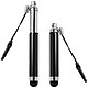 Avizar Stylet Retractable Noir pour écran Tactile - Attache Jack 3.5 mm - Stylet universel rétractable pour écran tactile.