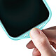 Avizar Coque pour iPhone 16 Semi-rigide Soft-touch Anti-traces Turquoise pas cher