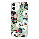 LaCoqueFrançaise Coque iPhone 12 mini 360 intégrale transparente Motif Fleurs vert d'eau Tendance Coque iPhone 12 mini 360 intégrale transparente Fleurs vert d'eau Tendance