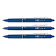 PILOT Stylo roller rétractable Frixion Ball Clicker 0,50 mm Bleu x 3 Stylo roller