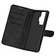 Avizar Housse Vivo X51 5G Folio Portefeuille Support Vidéo Dragonne Noir - Etui de protection spécialement conçu pour Vivo X51 5G