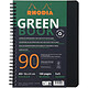 RHODIA Cahier à spirale GREENBOOK, A5+, quadrillé, noir Bloc-note