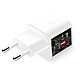 Acheter Swissten Chargeur GaN USB C 35W Ultra Rapide Compact Léger Blanc