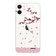 Evetane Coque iPhone 12 mini 360 intégrale transparente Motif Chute De Fleurs Tendance Coque iPhone 12 mini 360 intégrale transparente Chute De Fleurs Tendance