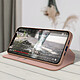 Acheter Avizar Housse Folio iPhone 12 Pro Max Portefeuille Fonction Support Vidéo rose