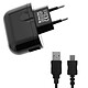 Blue Star Chargeur Secteur USB 2A Smartphone Tablettes + Câble micro-USB  Noir - Chargeur Secteur USB 2A + Cable Micro-USB