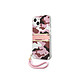 Guess Coque pour Apple iPhone 13 Mini Camo avec lanière nylon Rose Coque conçue sur mesure pour Apple iPhone 13 Mini