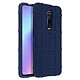 Avizar Coque Xiaomi Mi 9T Antichoc Renforcée Silicone Carreaux Relief Bleu Nuit - Antichoc, revêtement en Silicone renforcé et robuste pour une protection optimale.