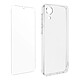 Avizar Coque Samsung Galaxy A03 Core Silicone Souple Film Verre Trempé 9H Transparent Pack intégral 360° spécialement conçu pour Samsung Galaxy A03 Core