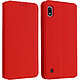 Avizar Housse Samsung Galaxy A10 Étui Folio Fonction Support Vidéo Rouge - Étui Flip book cover spécialement conçu pour Samsung Galaxy A10