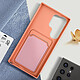 Avis Avizar Coque pour Samsung S24 Ultra Porte-carte Souple Anti-traces Rose Champagne