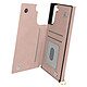 Avizar Coque Cordon pour Samsung Galaxy S21 Multifonction Avec Lanière Rose gold Coque Rose Champagne en Eco-cuir, Galaxy S21