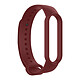 Avizar Bracelet Sport Xiaomi Mi Band 6 et 5 Silicone Soft-touch Bordeaux - Bracelet pour Xiaomi Mi Band 5 et 6, pour personnaliser votre montre connectée à votre goût