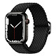 Avizar Bracelet pour Apple Watch 41mm et 40mm et 38 mm Nylon Tressé Ajustable par Boucle Métallique  noir - Un bracelet en nylon tressé conçu pour Apple Watch Series 8 et 7 41mm / Series SE 2022, SE, 6, 5, et 4 40mm / Series 3, 2 et 1 38mm