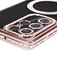 Avis Avizar Coque Diamant pour Samsung Galaxy S22 Ultra MagSafe Contour Strass Rose Champagne