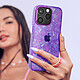 Avizar Coque pour iPhone 15 Pro Antichoc Souple Tutti Frutti Violet pas cher