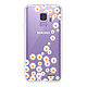 Evetane Coque Samsung Galaxy S9 360 intégrale transparente Motif Marguerite Tendance Coque Samsung Galaxy S9 360 intégrale transparente Marguerite Tendance