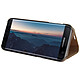 Acheter Avizar Étui pour Samsung Galaxy S7 Edge Housse Clapet Flip Cover Miroir Or - Fonction Stand