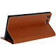 Avizar Étui pour Xperia XZ Premium Coque Clapet Portefeuille Cuir - Fonction stand Camel pas cher