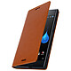 Avizar Étui pour Xperia XZ Premium Coque Clapet Portefeuille Cuir - Fonction stand Camel Housse de protection portefeuille dédié pour Sony Xperia XZ Premium