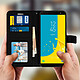 Avis Avizar Housse Folio pour Samsung Galaxy J6 Étui Porte carte Fonction Support Noir