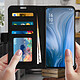 Avis Avizar Housse pour Oppo Reno Étui folio Porte cartes Fonction Support Vidéo