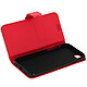Avizar Etui Etui à Clapet Portefeuille pour iPhone SE 2022 / 2020 et 8 / 7 - Rouge Housse de protection intégrale pour appareil