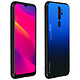 Avizar Coque Oppo A5 2020 et A9 2020 Design Dégradé Brillant Rigide Contour Gel Bleu - Coque de protection conçue pour appareil.