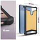 Avizar Coque pour Téléphone 4.7'' à 5'' Silicone Gel Coin Bumper Dos Effet Cuir pas cher