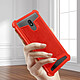 Avis Avizar Coque pour Smartphone 4.7'' à 5.3'' Silicone Gel Coins Renforcés Dos Effet Cuir Rouge