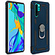 Avizar Coque Huawei P30 Pro Bi matière Rigide Souple Bague Support Vidéo Bleu nuit - Coque de protection spécialement conçue pour le Huawei P30 Pro, Bleu Nuit