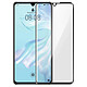 Avizar Film Écran Huawei P30 Verre Trempé 9H Biseauté Film d'écran spécialement conçu pour le Huawei P30, contour Noir