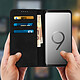 Avis Avizar Housse pour Samsung Galaxy S9 Étui Porte-cartes Fonction Support Coque Silicone Gel Noir