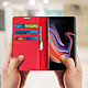 Avis Avizar Étui Samsung Galaxy Note 9 Housse Cuir Portefeuille Fonction Support - rouge