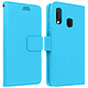 Avizar Housse Samsung Galaxy A20e Étui Folio Portefeuille Soft Touch Support Vidéo bleu Housse folio spécialement conçue pour Samsung Galaxy A20e