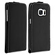Avizar Housse pour Samsung Galaxy S7 Étui Clapet Vertical Porte-carte Antichocs Noir Étui à clapet vértical Noir
