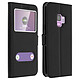 Avizar Housse pour Samsung Galaxy S9 Étui Double Fenêtre Coque Silicone Gel Housse de protection à double fenêtres pour Galaxy S9