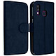 Avizar Housse Samsung Galaxy A40 Étui Portefeuille Support Stand Bleu Nuit Étui Flip book cover spécialement conçu pour Samsung Galaxy A40