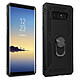 Avizar Coque pour Samsung Galaxy Note 8 Bi matière Rigide Souple Bague Support Vidéo Noir Coque de protection spécialement conçue pour le Samsung Galaxy Note 8, Noir