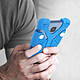 Avizar Coque smartphone 4.7 à 5.3 pouces Universel Bumper Silicone bleu Mode Support pas cher
