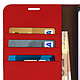 Avizar Étui pour Samsung Galaxy S9 Plus Housse Cuir Portefeuille Fonction Support Rouge pas cher